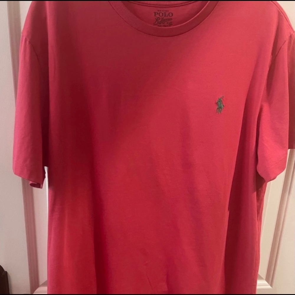 Ralph Lauren Polo Tee - Coral Size Medium